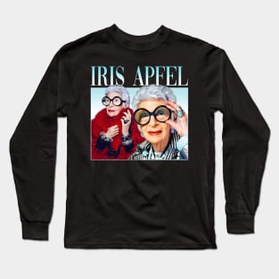 Iris Apfel, RIP Iris Apfel 1921 - 2024, Iris Apfel Rememberance, Iris Apfen Long Sleeve T-Shirt